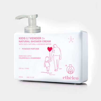etheleo shower cream kids lovender παιδικό αφρόλουτρο με άρωμα πούδρας