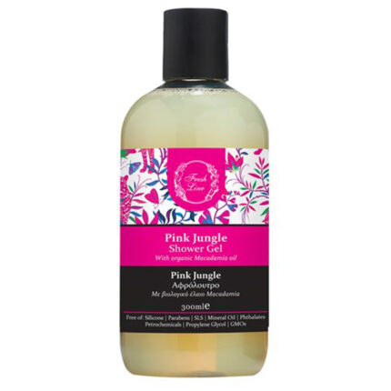 fresh line shower gel pink jungle αφρόλουτρο με άρωμα καρύδα καραμέλα