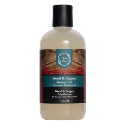 fresh line shower gel wood pepper αφρόλουτρο unisex με πικάντικο άρωμα