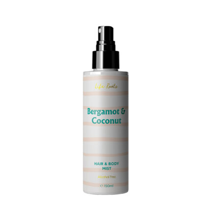 life roots mist bergamot coconut αρωματικό σπρέι σώματος με καρύδα