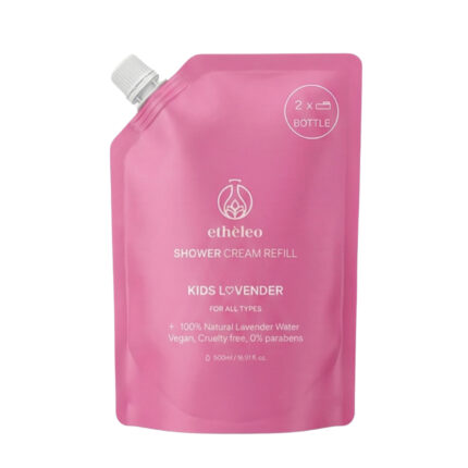 etheleo shower cream refill kids lovender αφρόλουτρο με άρωμα πούδρας
