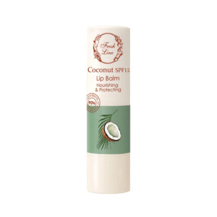 fresh line coconut lip balm ενυδατικό χειλιών με άρωμα καρύδα και uv προστασία