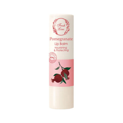fresh line pomegranate lip balm ενυδατικό στικ χειλιών με απαλό χρώμα και γκλίτερ