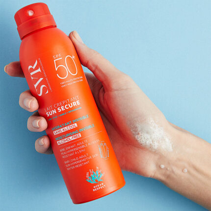 svr sun secure lait crepitant αντηλιακό σπρέι υψηλής προστασίας με ελαφριά υφή