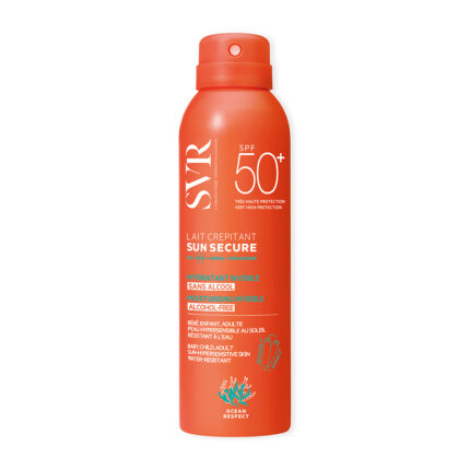 svr sun secure lait crepitant αντηλιακό σπρέι υψηλής προστασίας για βρέφη παιδιά και ενήλικες