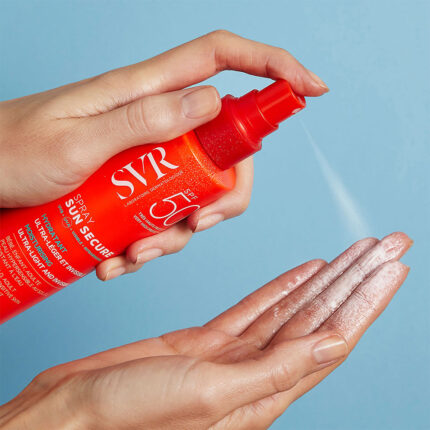 svr sun secure spray αντηλιακό σπρέι για βρέφη, παιδιά και ενήλικες