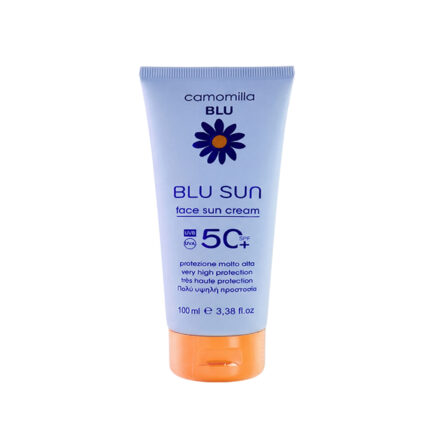 camomilla blu face sun cream spf50 αντηλιακό προσώπου με χαμομήλι