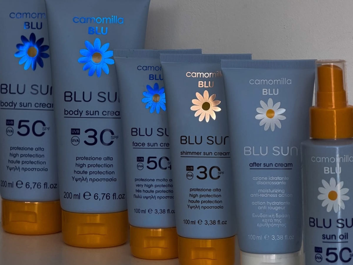 camomilla blu αντηλιακά σώματος προσώπου