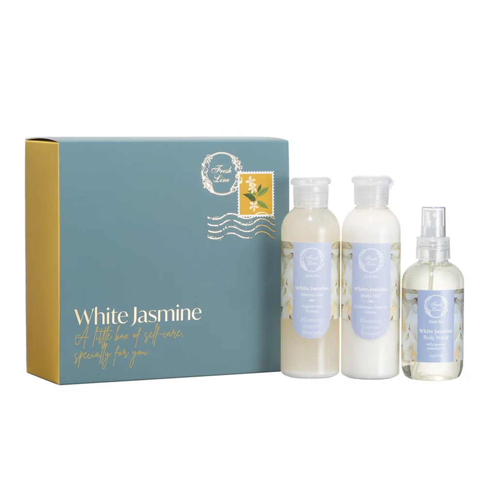 fresh-line-white-jasmine-body-care-gift-set-3pcs Σετ περιποίησης σώματος με γιασεμί Fresh Line White Jasmine