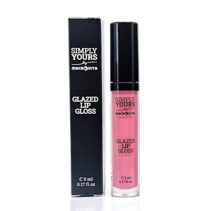 Ροζ lip gloss Macrovita Glazed 02 Pink Flash με glossy φινίρισμα