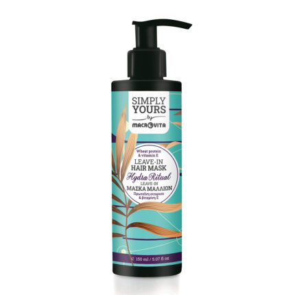 Macrovita Hydra Ritual μάσκα μαλλιών χωρίς ξέβγαλμα με βιταμίνη Ε